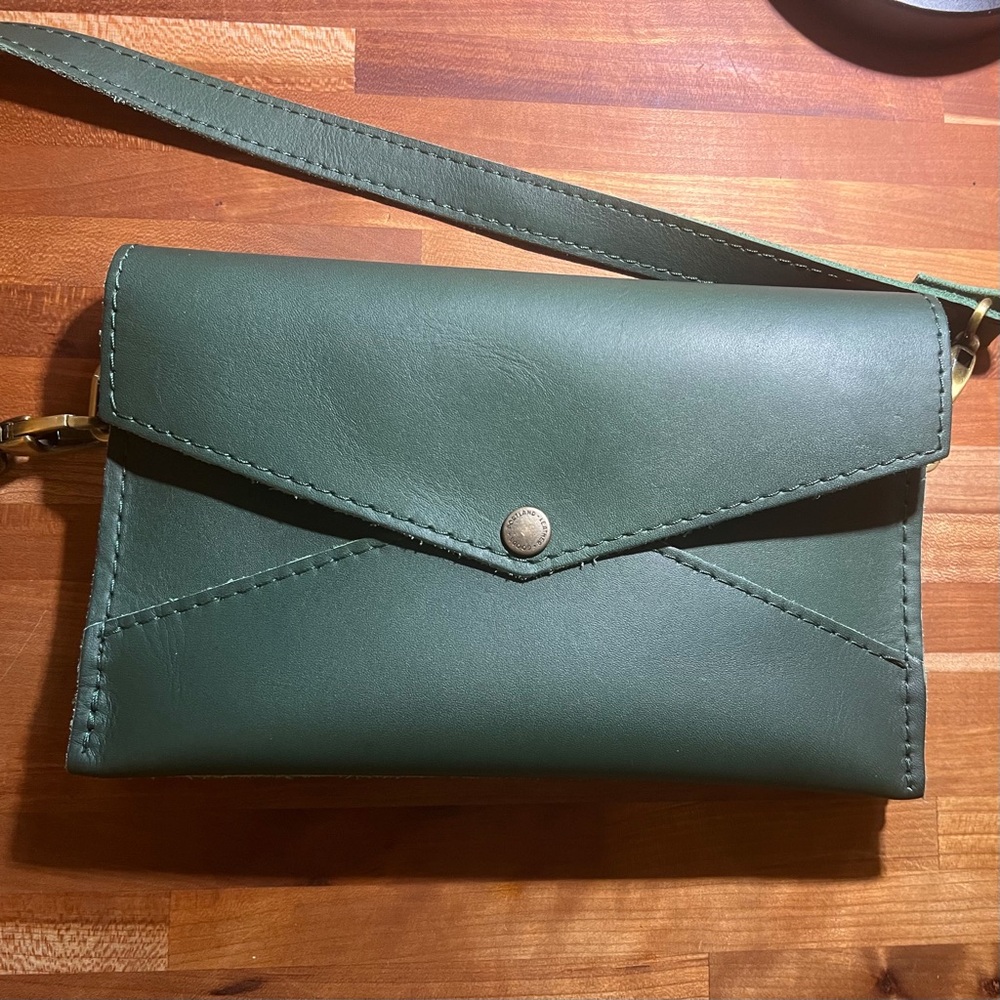 Portland Leather Goods,  Envelope Crossbody, 100% leather, Black